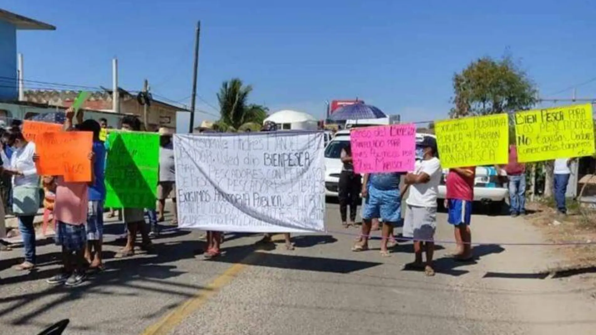 protesta pescadores